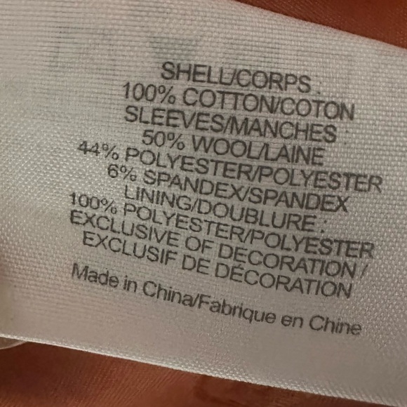 Tory Burch Orange Tweed Blazer Jacket size 6‎ - Picture 14 of 15